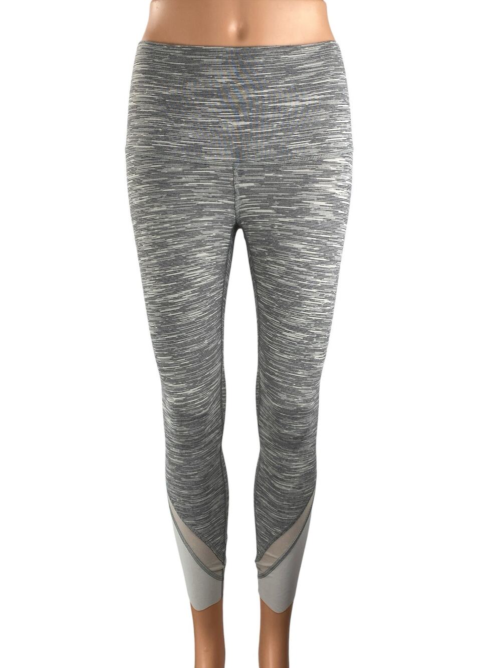 Lululemon Women's Heather Gray Yoga Workout Running Athletic Leggings Pants Sz 4